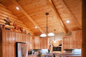 Log Home Interior kitchen