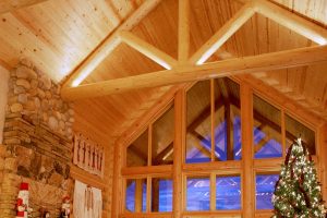 Log Home Interior Greatroom